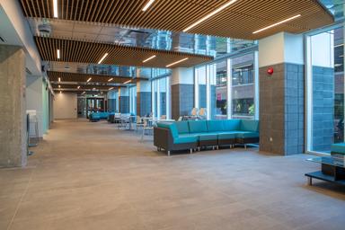 Interior of second floor of the ABB new wing.