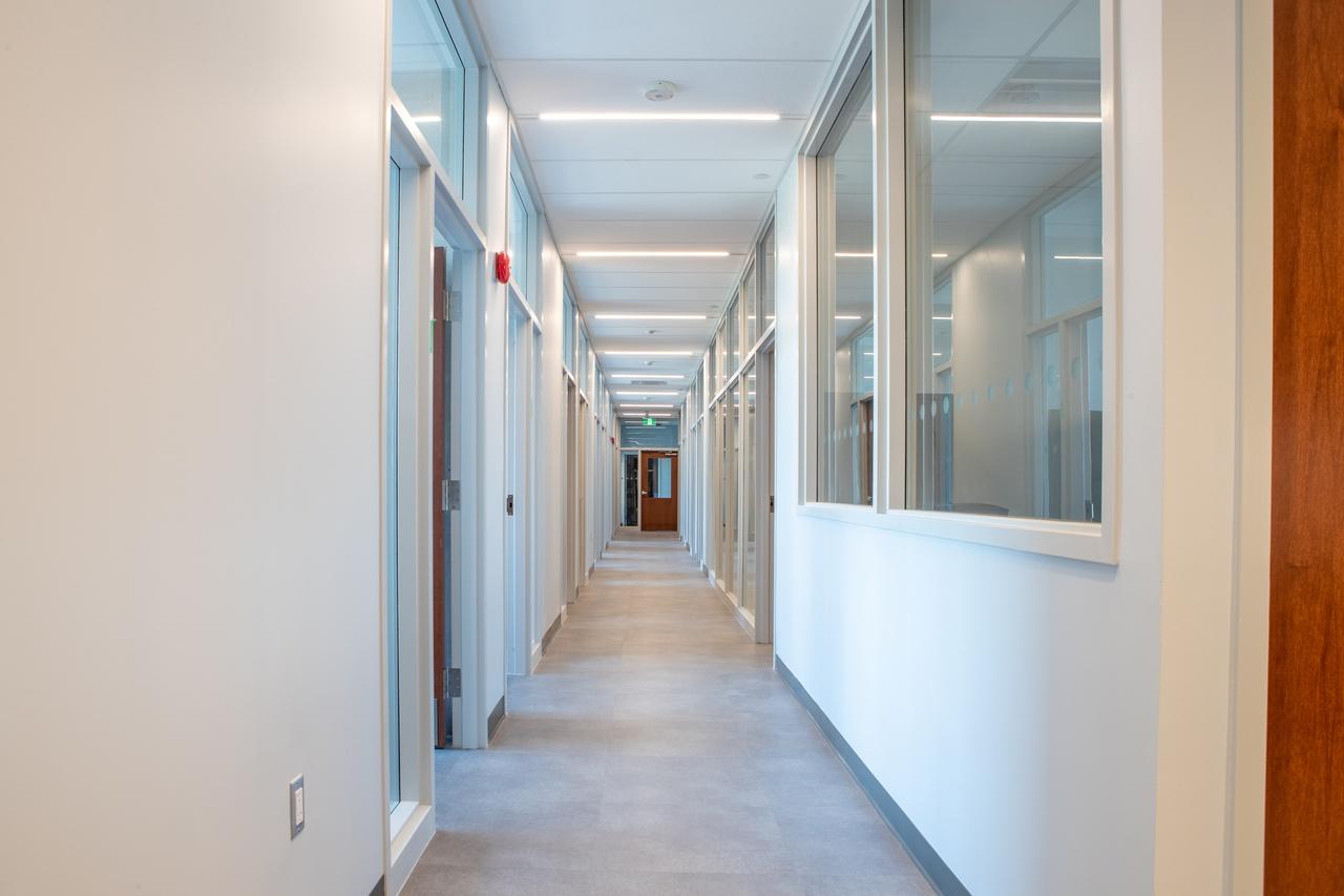 ABB C501 hallway with faculty offices.