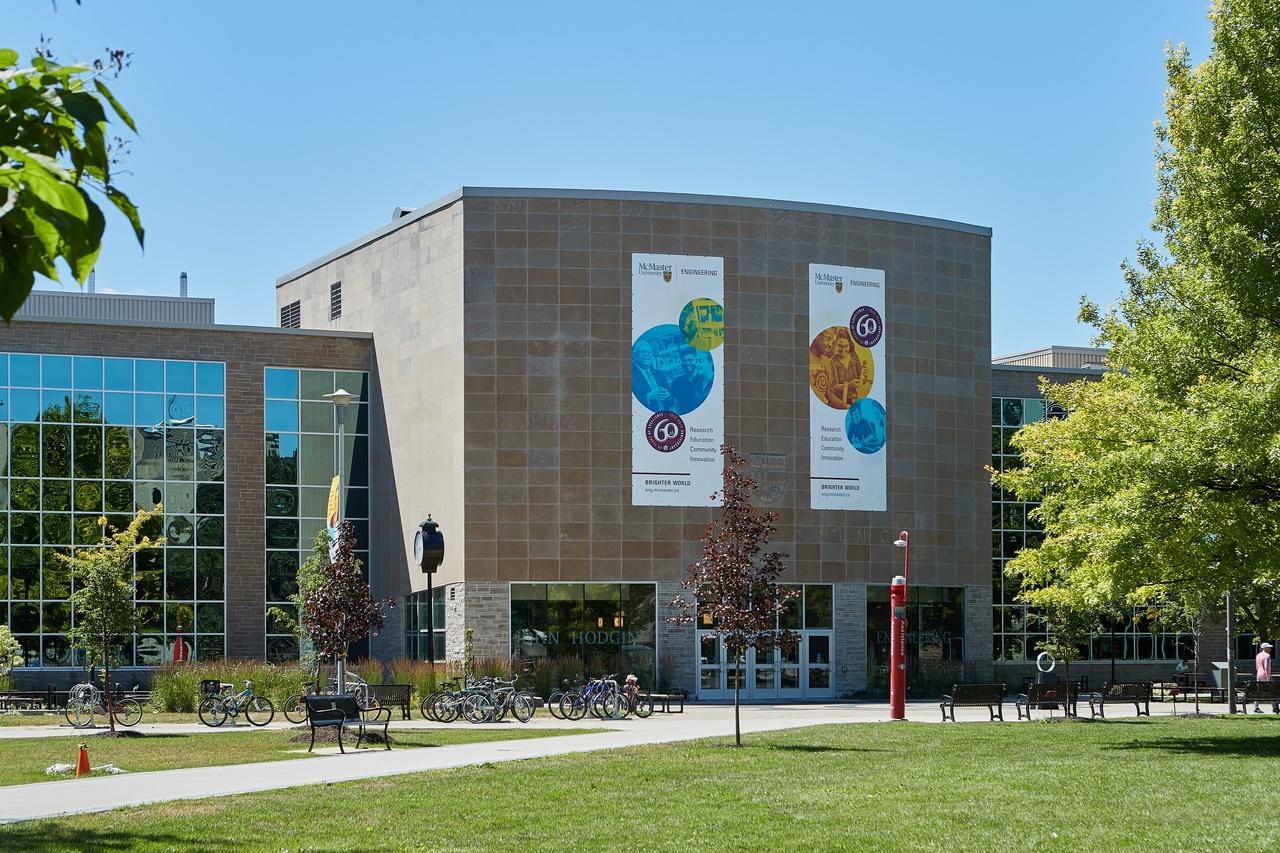 Front view of the side entrance into JHE.
