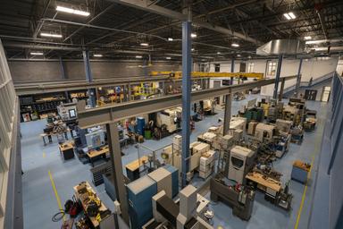 Interior of MIP warehouse.