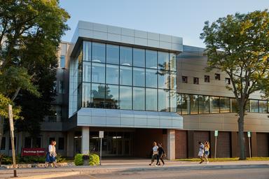 Front view of the main entrance of PC.